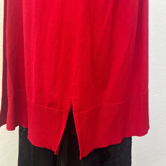 Worthington Woman 3X long red cardigan sweater NEW with tags - Picture 3 of 5